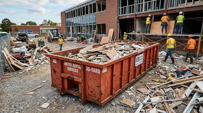 Dumpster Rental Fayetteville NC — Construction dumpster rental